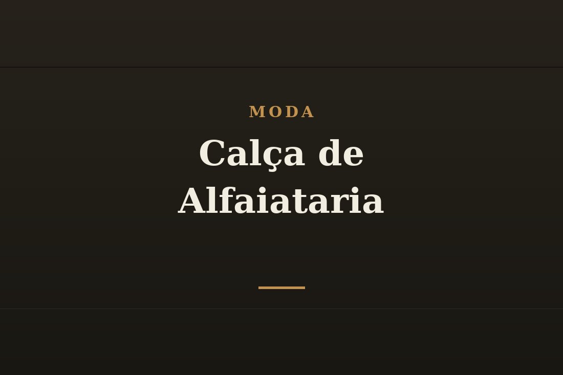 Calça de alfaiataria masculina bem cortada
