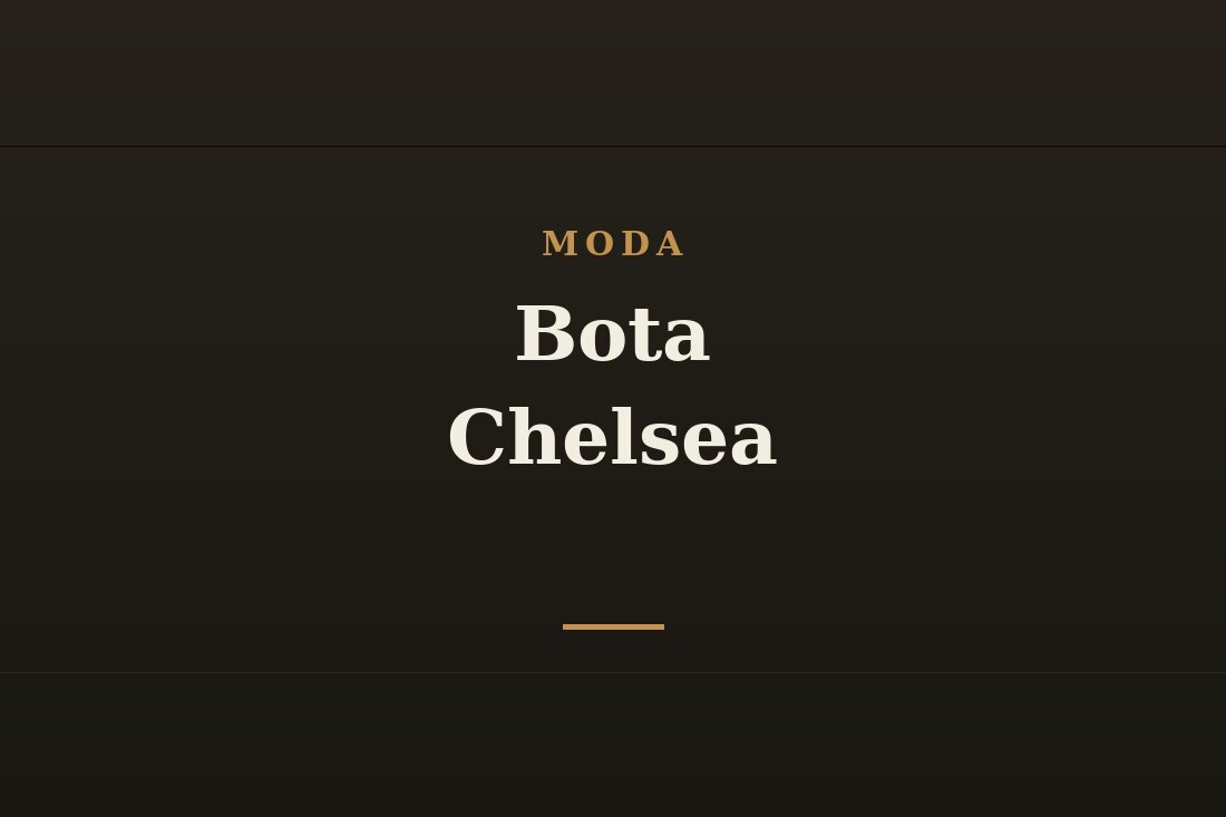 Bota Chelsea masculina de couro