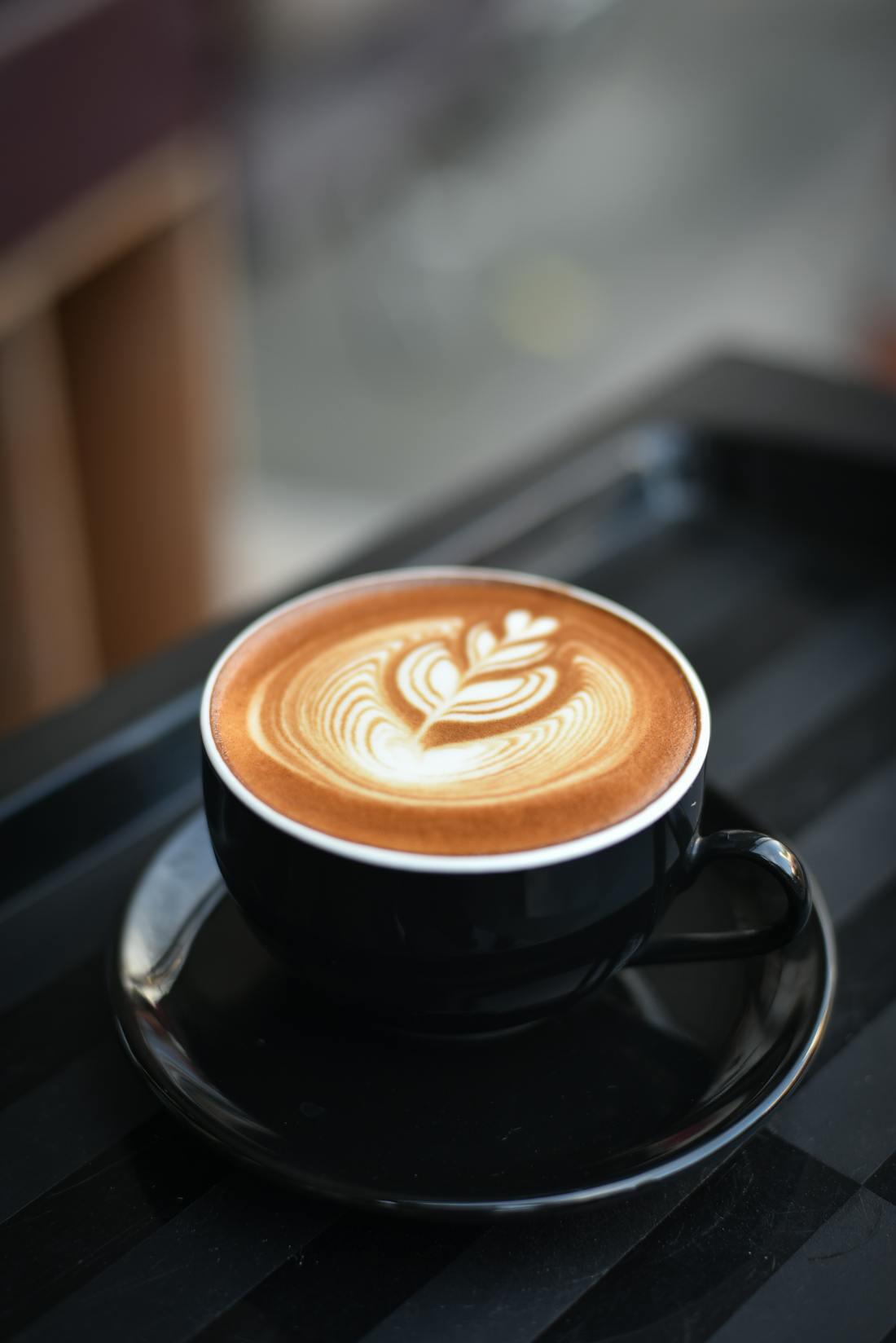 Xícara de café preparado com capricho
