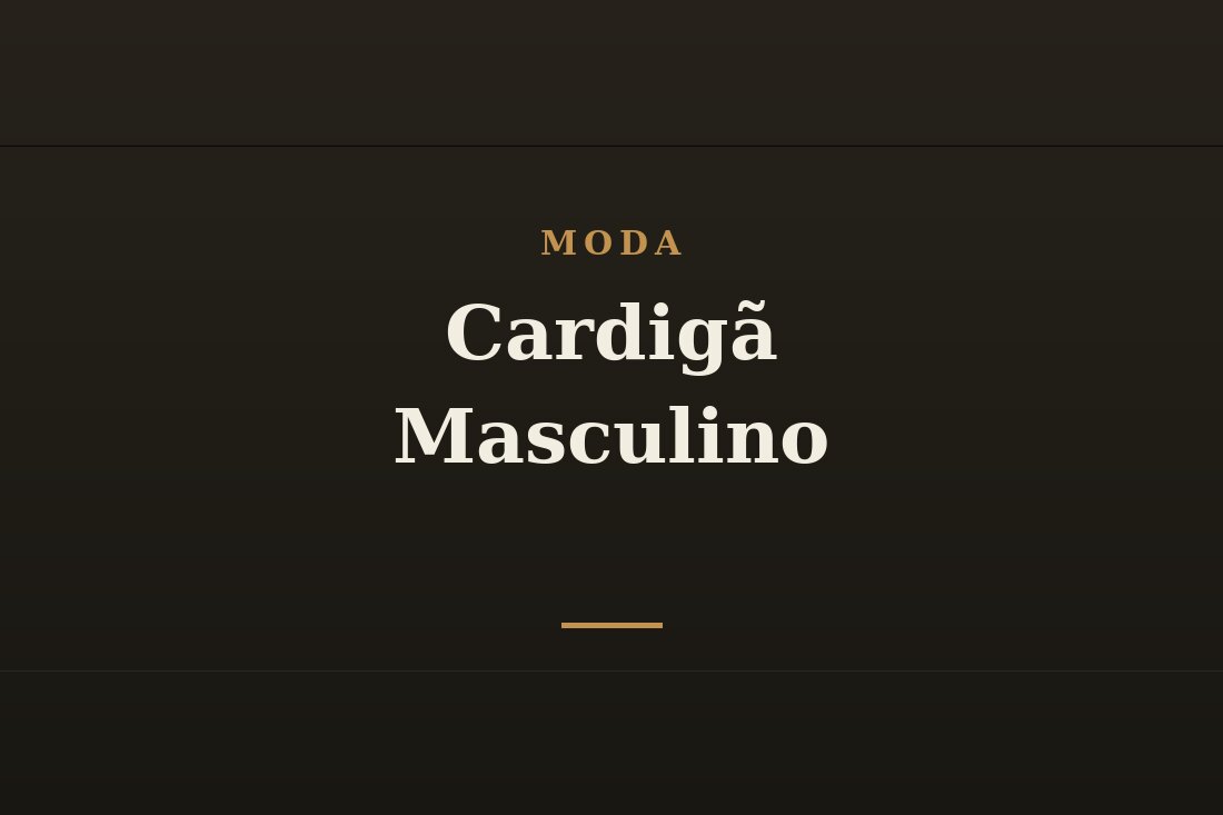 Cardigã masculino de tricô