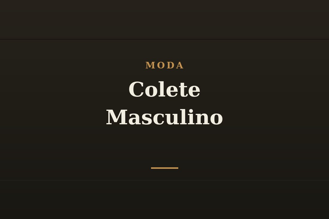 Colete masculino de alfaiataria sobre camisa