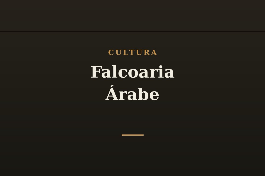 Falcoeiro árabe com seu falcão no deserto