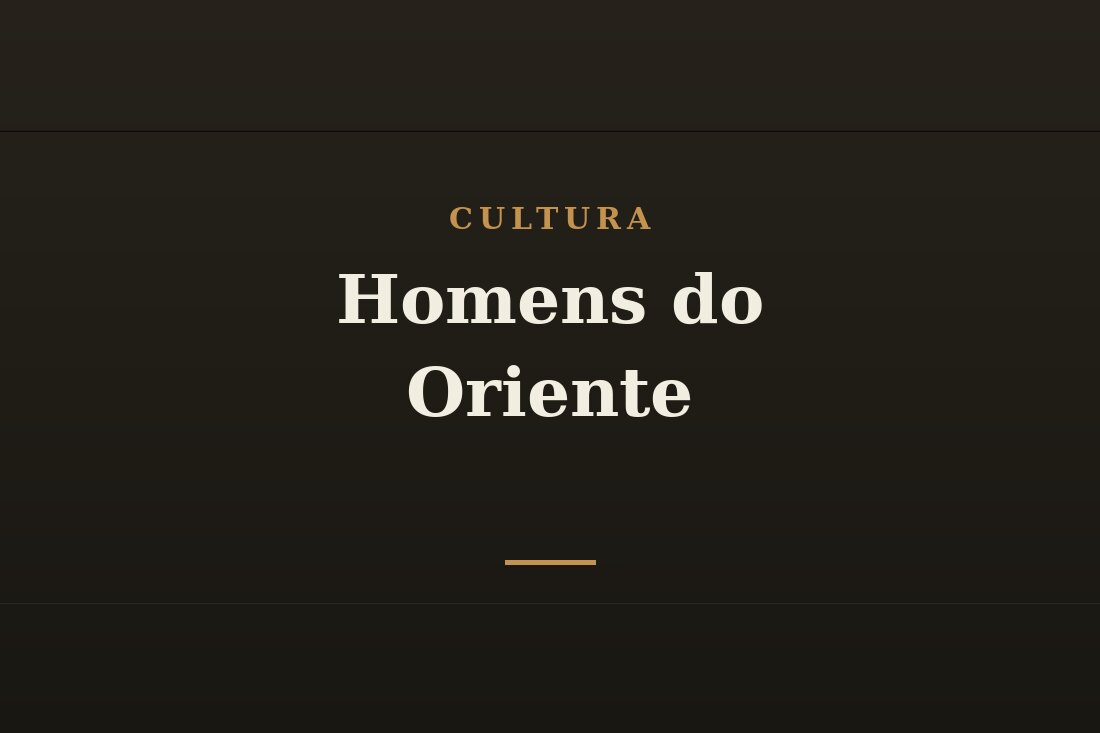 Homens de diferentes culturas do Oriente Médio