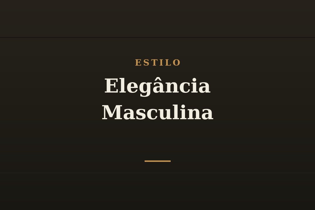 Homem elegante e bem cuidado