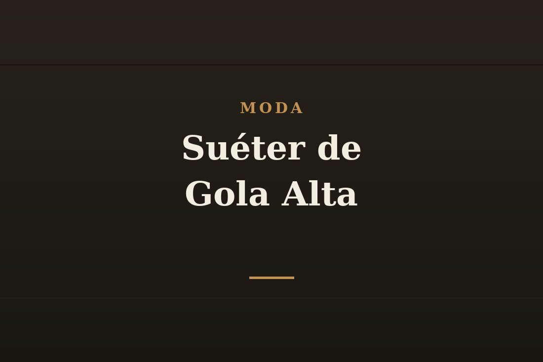 Suéter masculino de gola alta