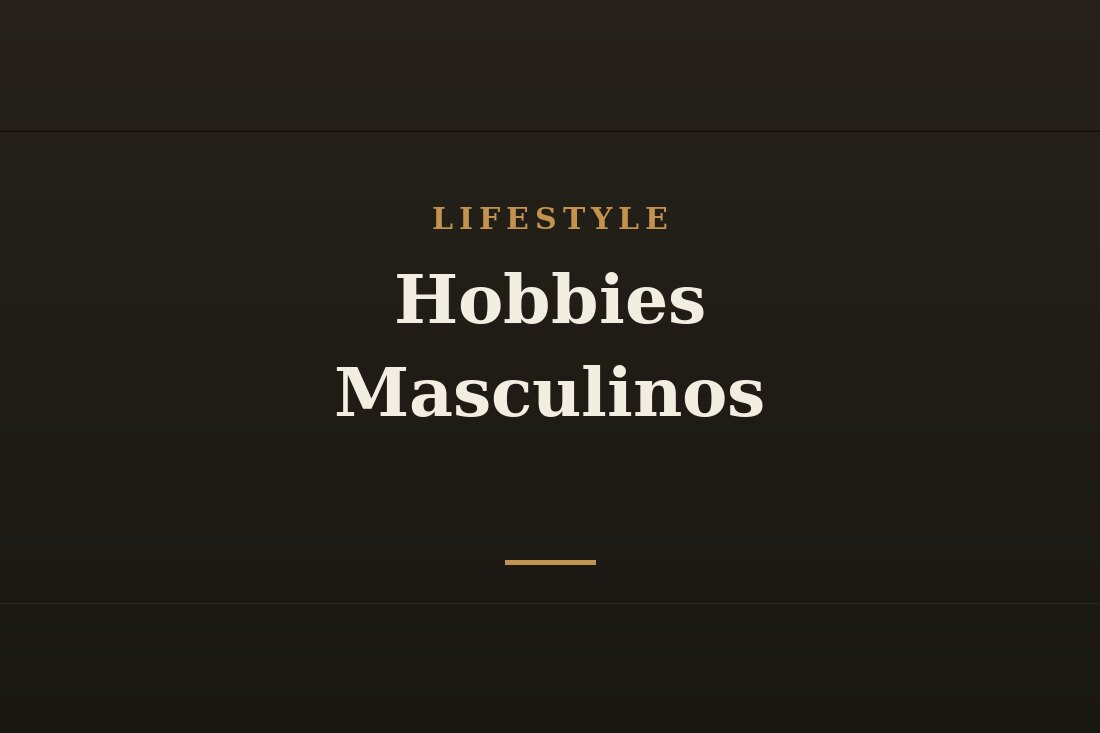 Homem curtindo seus hobbies