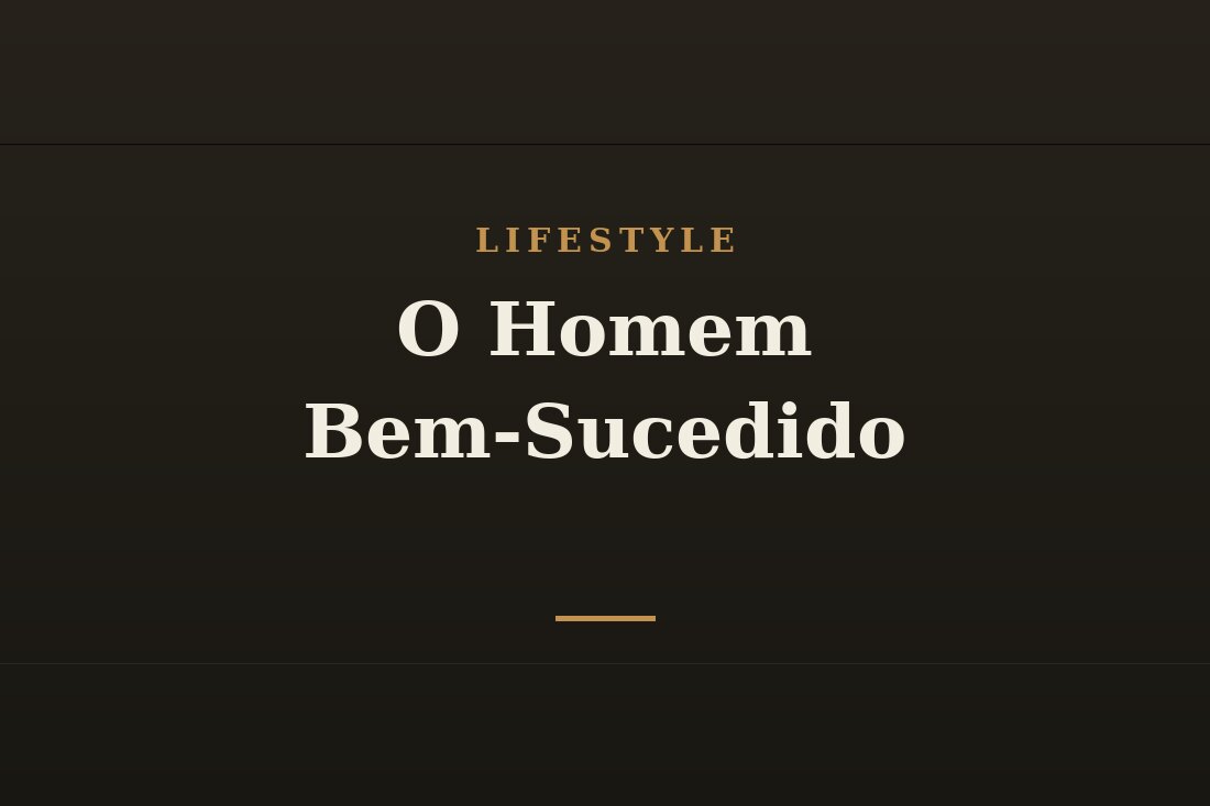Homem bem-sucedido e realizado