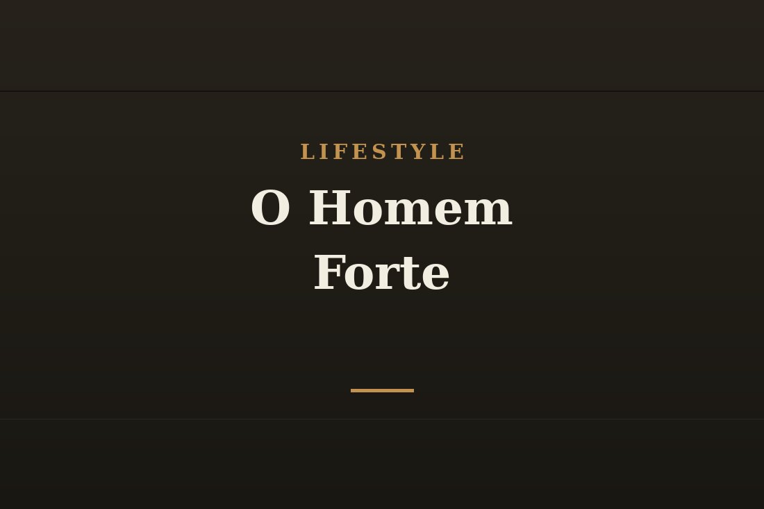 Homem forte e maduro