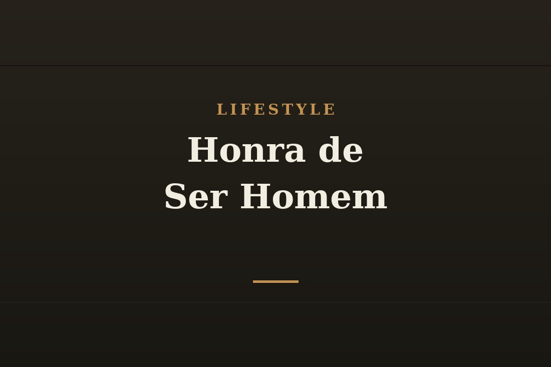 Homem digno e honrado