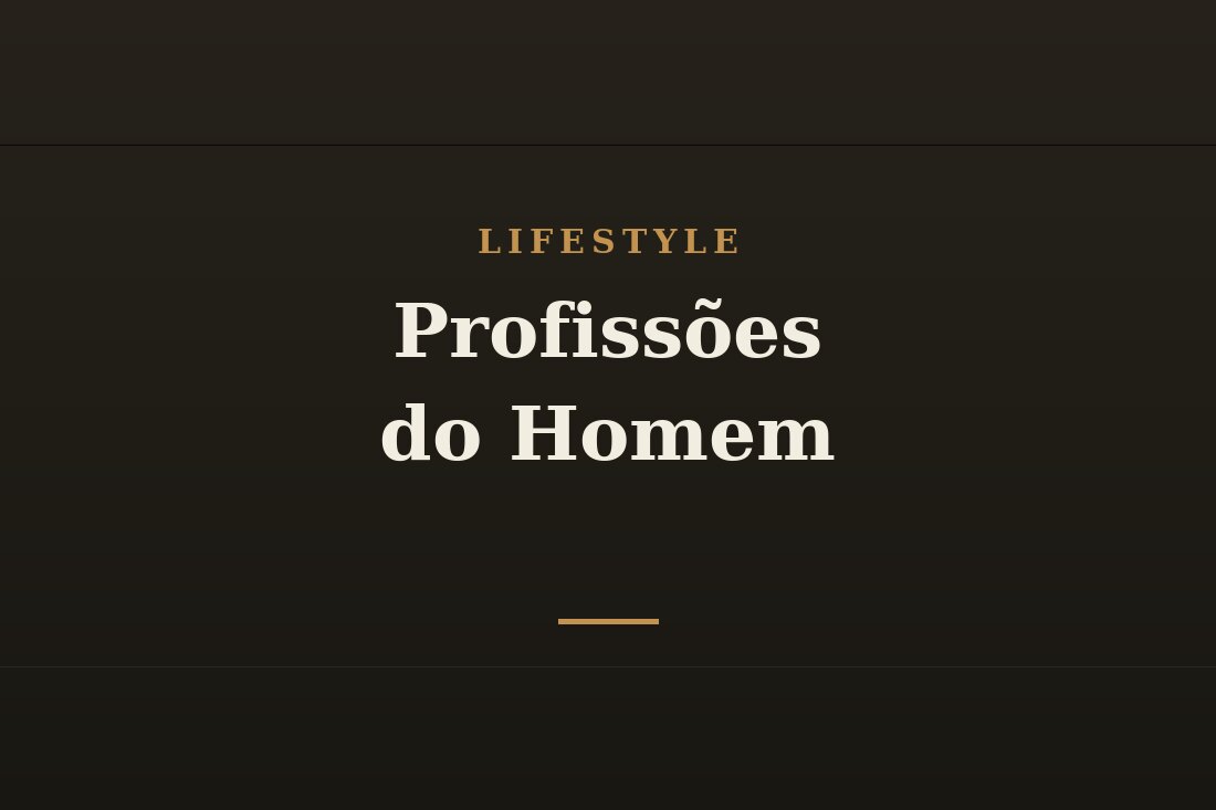 Homens em diferentes profissões e ofícios