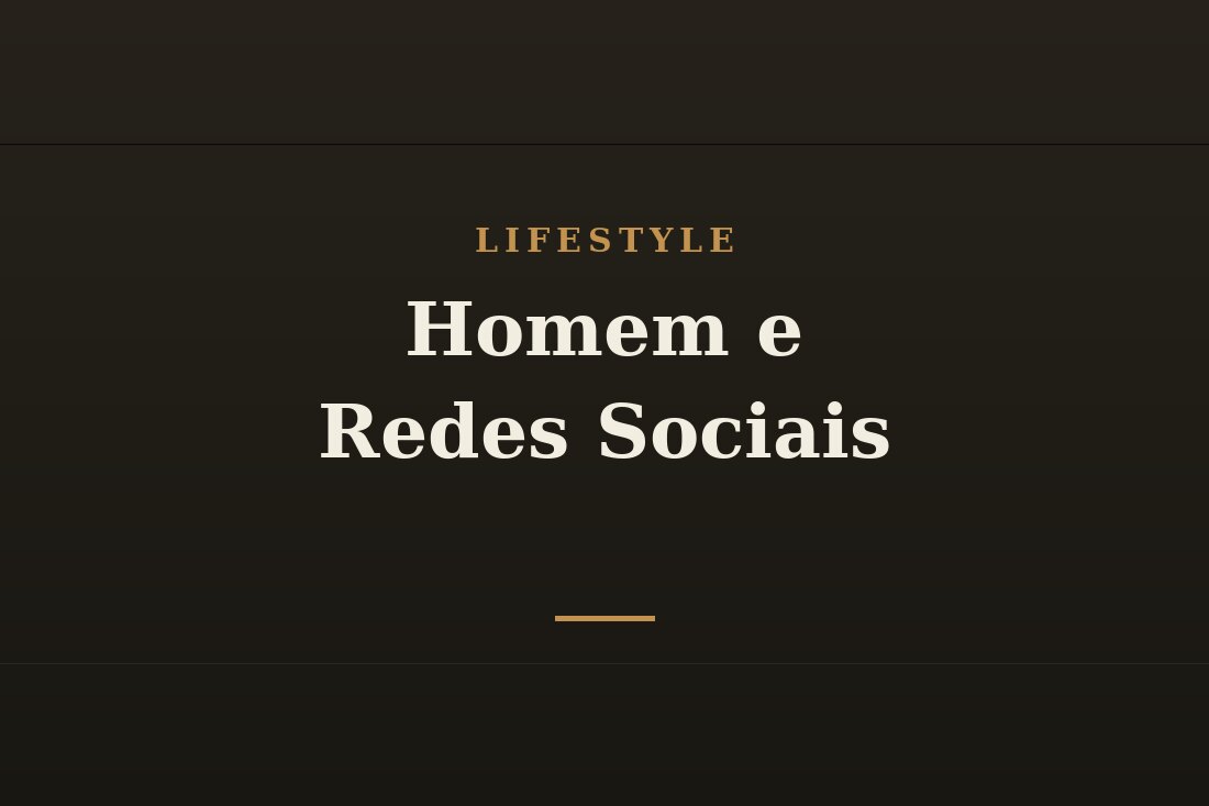 Homem usando redes sociais com equilíbrio
