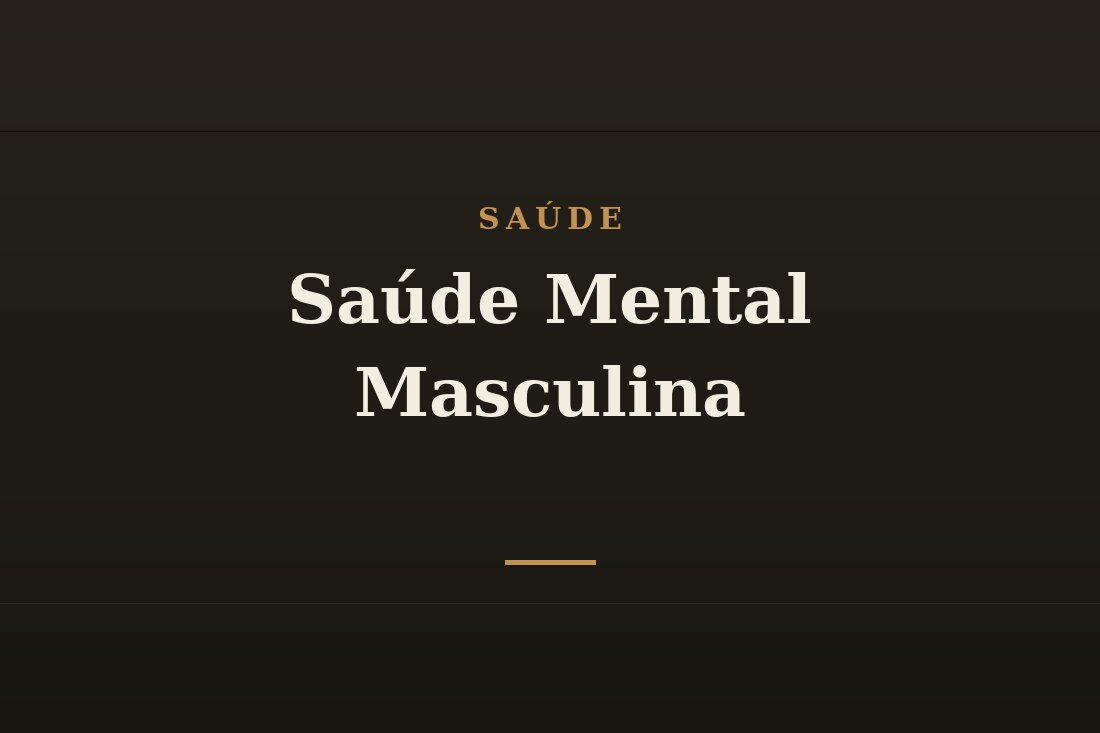Homem cuidando da saúde mental