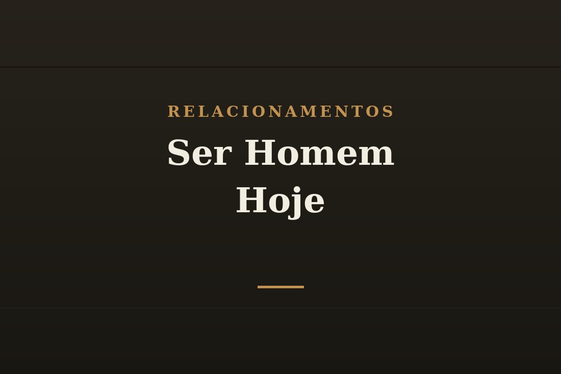 Homem moderno equilibrado