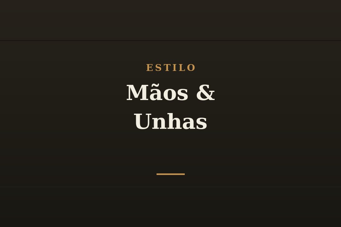 Maos masculinas bem cuidadas