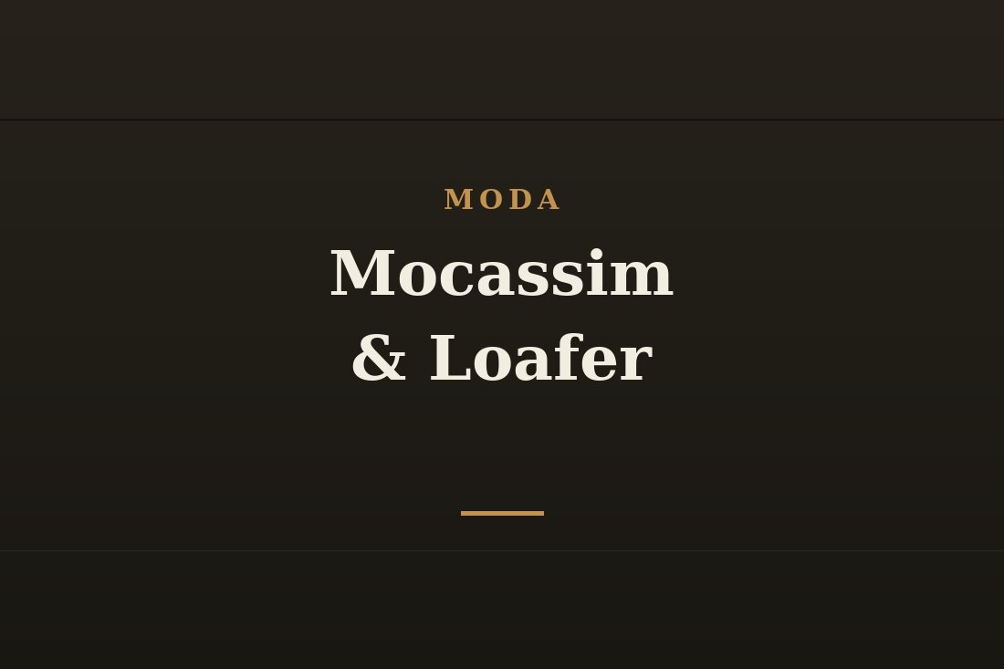 Mocassim loafer masculino de couro
