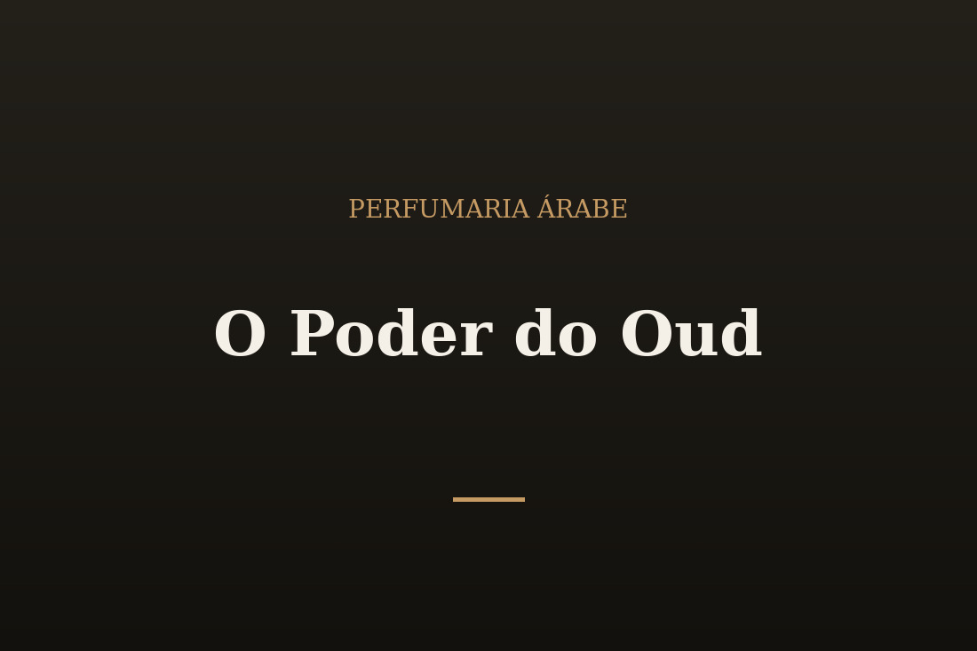 Perfume árabe com nota de oud