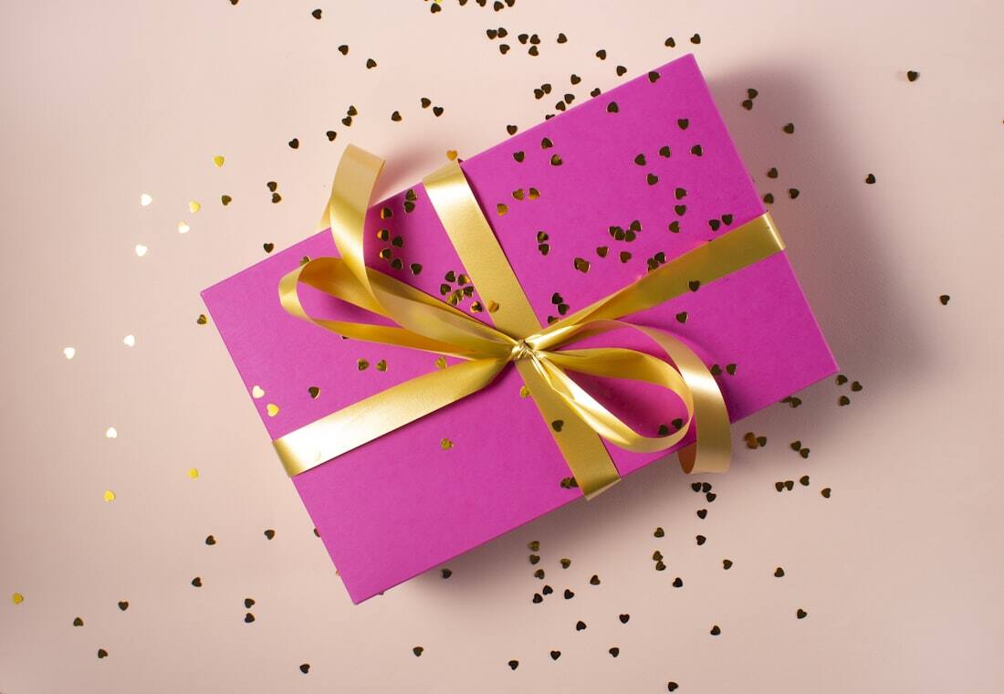 Presente de aniversário masculino embalado