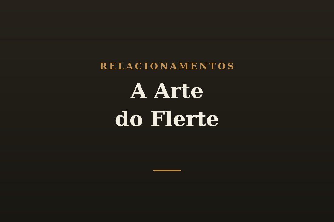 Flerte elegante entre duas pessoas
