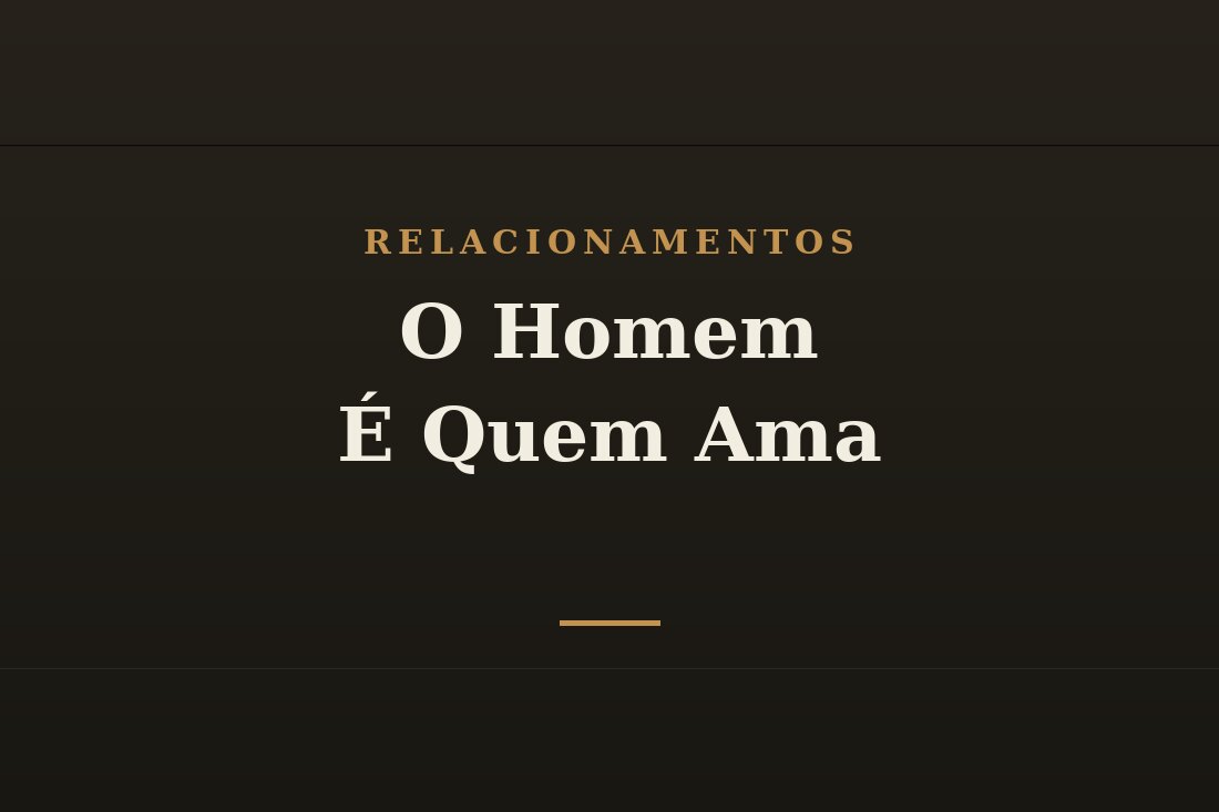 Homem que ama e cuida da esposa