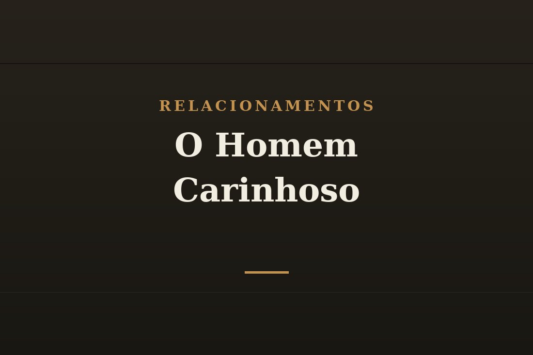 Homem demonstrando carinho