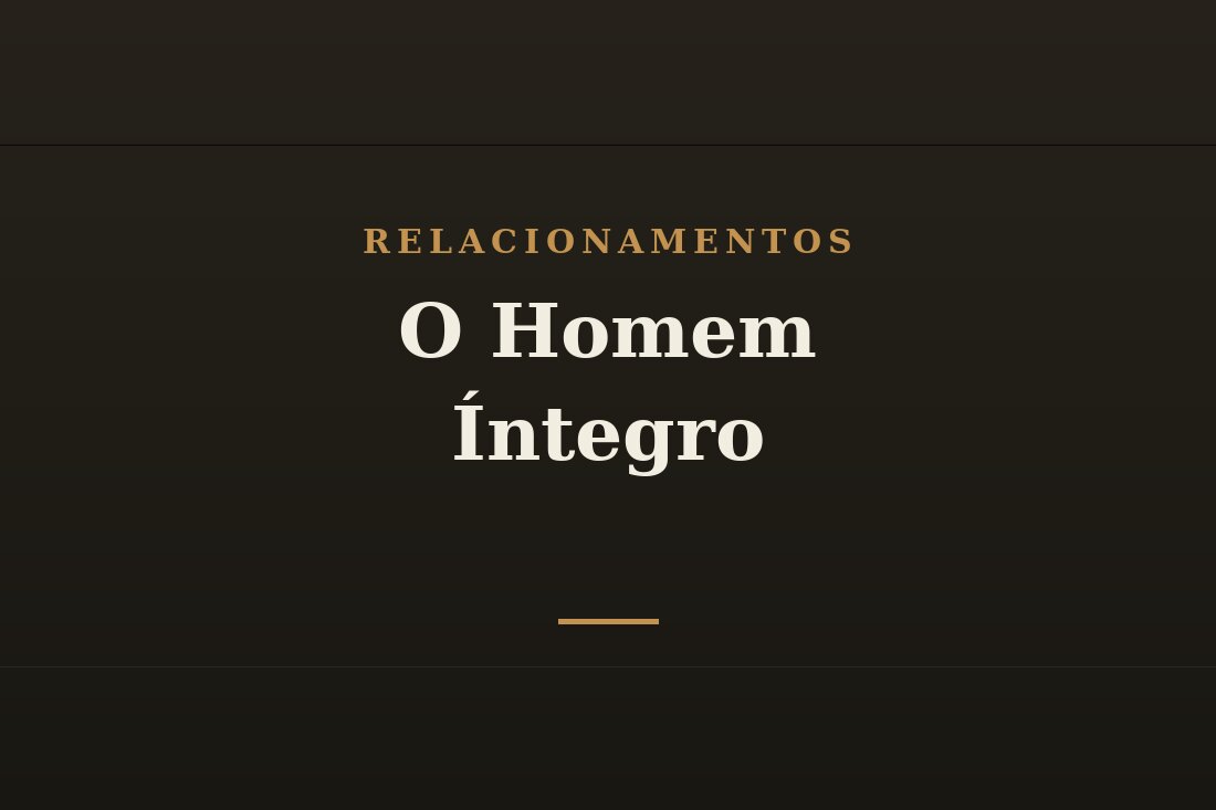 Homem íntegro diante de Deus