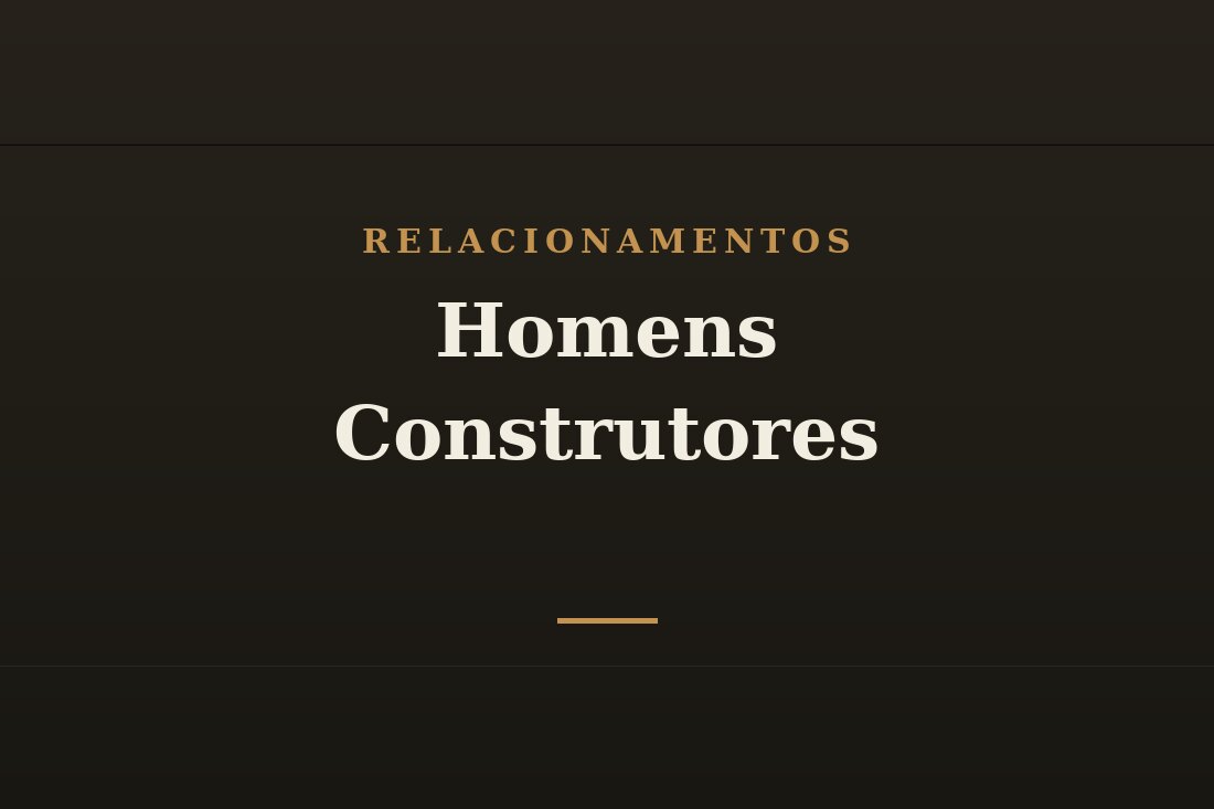 Homem construindo seu legado familiar
