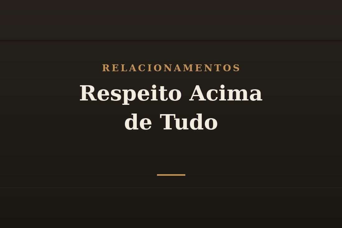Casal que se respeita mutuamente