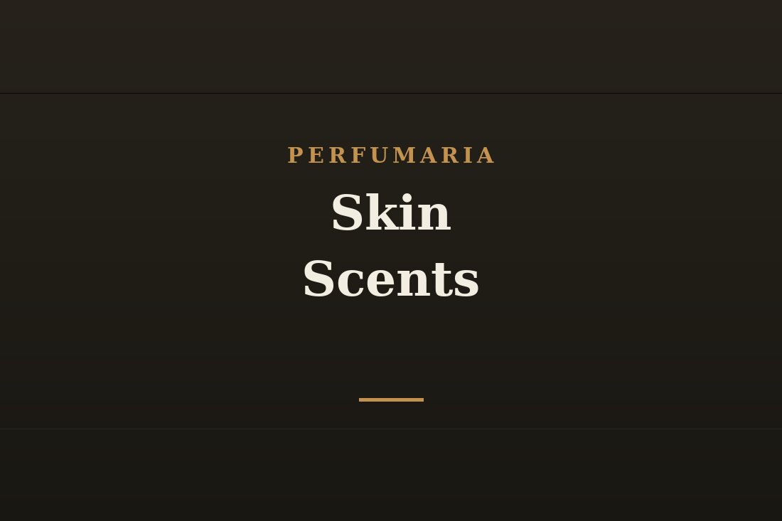 Frasco de perfume skin scent