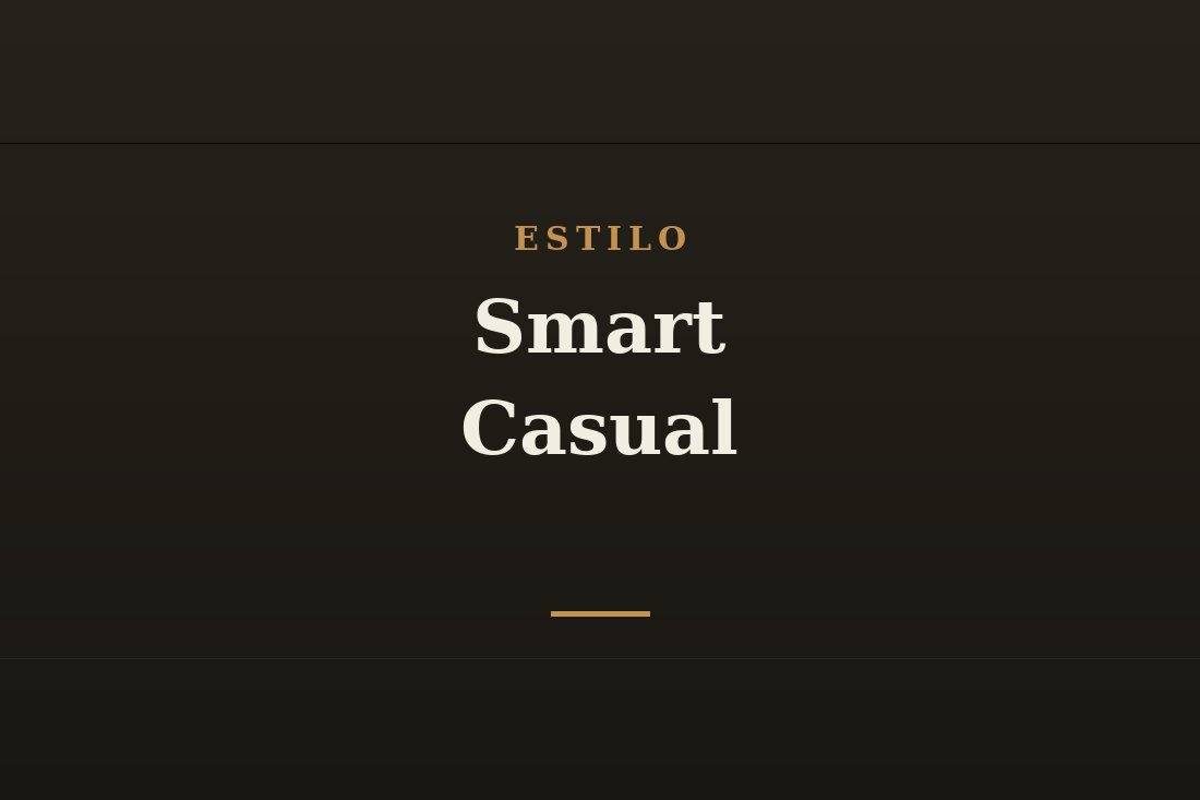 Men's smart casual look
