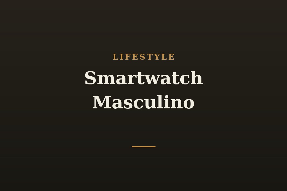 Smartwatch masculino no pulso