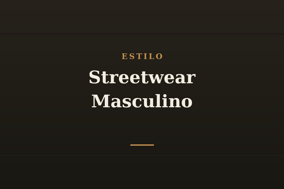 Look streetwear masculino urbano