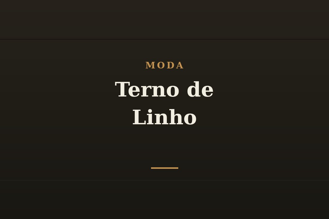 Terno de linho masculino claro