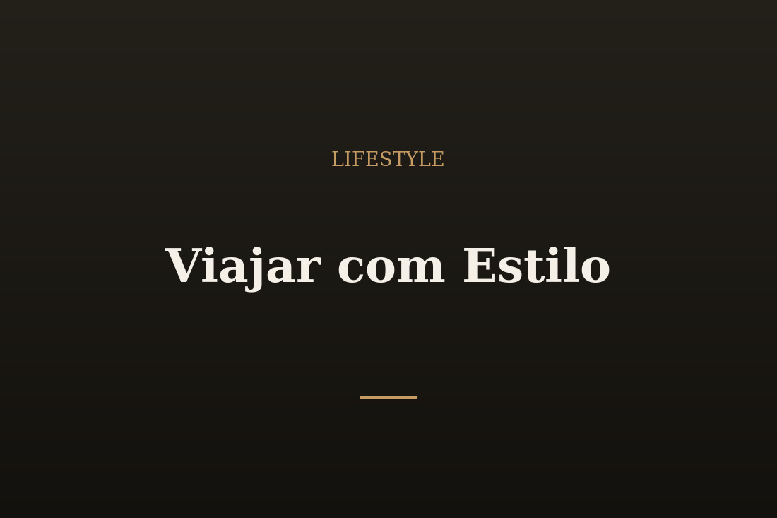 Homem viajando com estilo